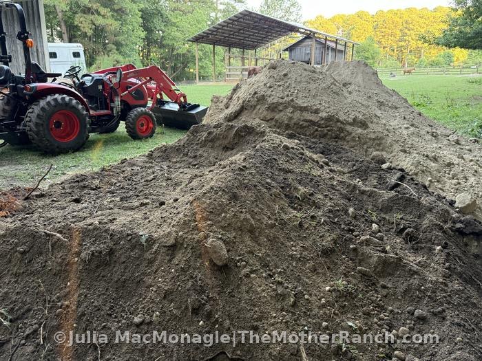 And mix it with the new topsoil, I